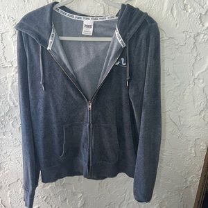Vintage PINK Victoria Secret Velour Hoodie